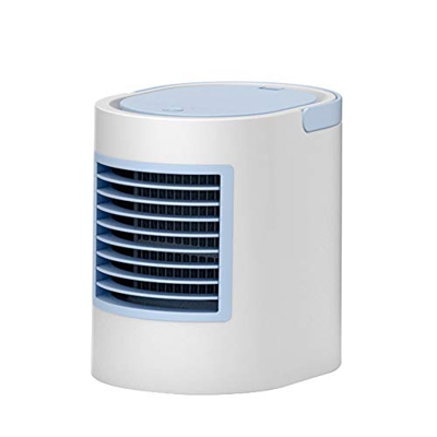 Aire Acondicionado Portatil Mini refrigerador de aire personal, escritorio USB Ventilador silencioso, aire acondicionado portátil con humidificador DI