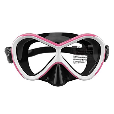 ZIPD Gafas de Buceo Buceo Snorkel Gafas Gratuito Vidrio Templado Espejo apropiado for Adultos Jóvenes Equipo de Buceo para Natación Snorkeling (Color 