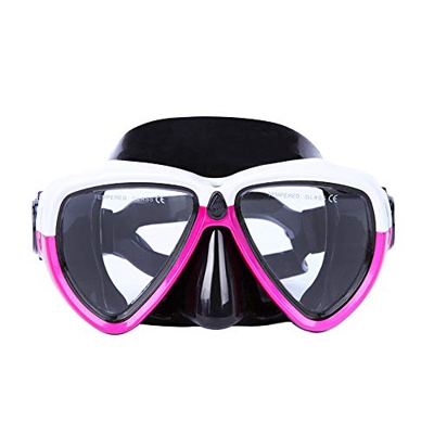 ZIPD Gafas de Buceo Soporte de la cámara Desmontable de Silicona Gafas con for el Buceo Snorkel Equipo de Buceo para Natación Snorkeling (Color : Blac