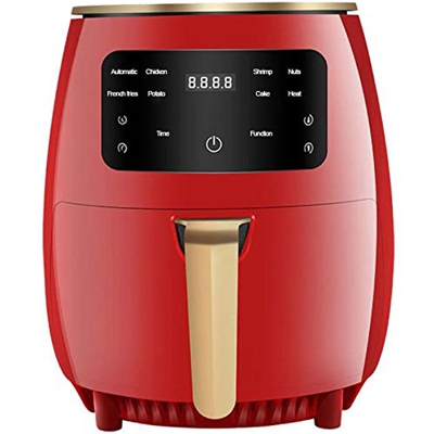 QMMD Freidora sin Aceite 4.5 L Freidora sin Aceite freidora Aire Caliente con 8 programas, Pantalla LED táctil freidora de Aire sin aceites, Cesta Ant