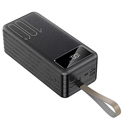 JJZHY Power Bank 100000Mah Cargador portátil USB, batería grande con pantalla, carga rápida para todos los teléfonos móviles, compatible con Android i