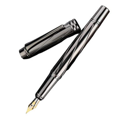 0 Pluma estilográfica chapada en Plata de Lujo de 5mm, Pluma de Tinta de Tipo estándar, Suministros de papelería para Oficina y Escuela, 03872 Útil