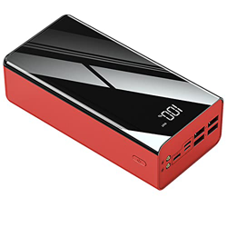 JJZHY Cargador portátil 80000Mah batería externa, batería de alta capacidad con pantalla, puede cargar 4 dispositivos al mismo tiempo, carga rápida (c características