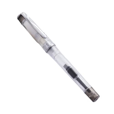 Pluma estilográfica Transparente de Color Caramelo, Punta Extra Fina de 0,38mm, bolígrafos de Tinta de Escritura para práctica de Estudiantes, Materia