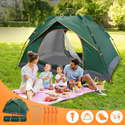 Tienda de campaña automática para 2-3 personas, tienda de campaña instantánea emergente, ultraligera, 4 estaciones, impermeable y resistente al viento precio