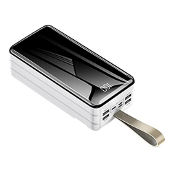 JJZHY Cargador portátil USB batería externa 80000Mah, batería de alta capacidad con pantalla, carga rápida para todos los teléfonos móviles (Color:Bla precio