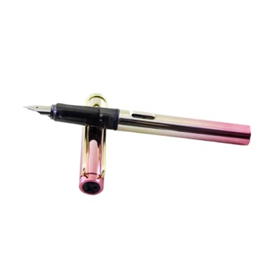 Pluma estilográfica con gradiente de Moda en 4 Colores para Estudiantes de Negocios, Punta Extra Fina de 0,5mm, Herramienta de Escritura para Oficina 