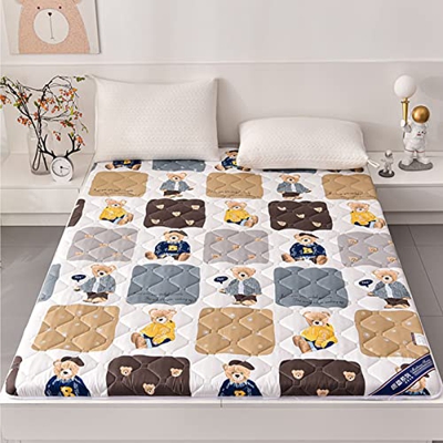 YIbing Colchón De Futón, Colchón De Suelo Japonés Acolchado De Cuatro Estaciones, Colchón De Cama Acolchado, Almohadilla De Dormir Plegable Extra Grue