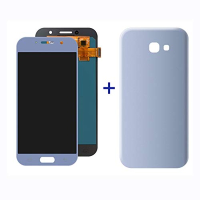 5.0" Super AMOLED LCD Fit for Samsung Galaxy A5 2017 A520 A520F SM-A520F LCD Touch Digitizer Full Display LCD Screen (Color : Light Blue)