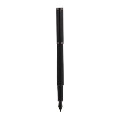 Pluma estilográfica de Metal Negro Oficina financiera Estudiante Papelería Escolar Suministros Plumas de Tinta Habilidad y Moda