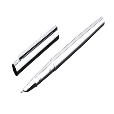 Marca de Lujo Shine Platinum Steel Papelería Oficina Material Escolar Fine Hooded Nib Pluma estilográfica Nuevo Profesional