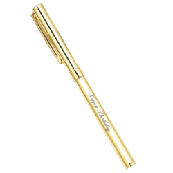 Bolígrafo de Metal de 0,5mm, bolígrafo publicitario para Estudiantes Escolares, papelería, Suministros de Oficina, Nombre Grabado con Letras Durable a en oferta