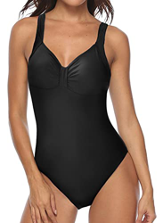 heekpek Trajes de Una Pieza Vintage Impresión Bañador Natacion Mujer Surf Tallas Grandes Monokini Push Up Sexy V-Cuello Verano Traje de Baño Atlético  precio