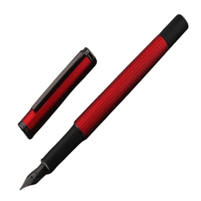 Pluma estilográfica de Color Rojo de Metal Oficina financiera Estudiante Papelería Escolar Suministros Plumas de Tinta Práctico y de Moda
