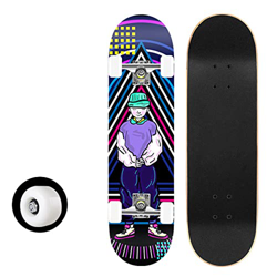 Skateboards for Kids Ages 6-12, Skateboard 31 Inch Complete Standard Skateboards for Beginners With 7 Layers Maple, Double Kick Concave Skateboards fo características