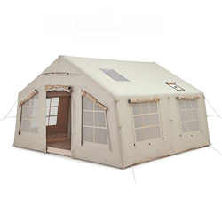 GLWANJG Carpa de Lujo Inflable Grande Carpa de yurta portátil Impermeable Gruesa Adecuada para 3-8 Personas Acampar al Aire Libre Acampar Equipo de Es en oferta