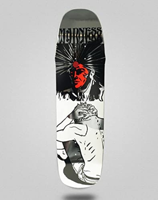 Madness monopatín Skate Skateboard Deck Tabla Breakdown R7 Silver 8.5