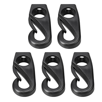 Yokawe Gancho de Kayak, Accesorios para Kayak, Canoa de Pesca Resistente a la corrosión, Gancho a presión de plástico para Canoa, 5 pzs