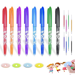 GZGXKJ 8 Pcs Bolígrafo gel borrable 0,5 mm Rollerball Pluma con 8 Recarga y 4 Borrador para Oficina Escuela Papelería Estudiantes(8 colores) precio