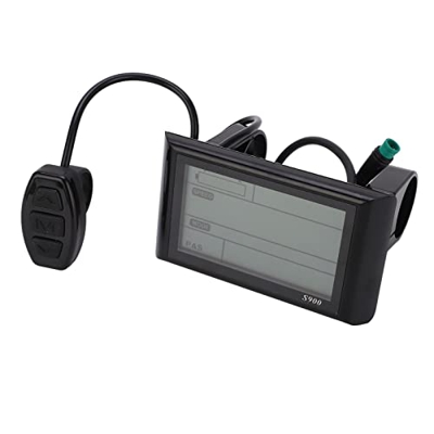 Ufolet Medidor de Pantalla LCD de Bicicleta Eléctrica, Panel de Control de Pantalla LCD S900 36V 48V Fácil de Operar para Scooter Eléctrico
