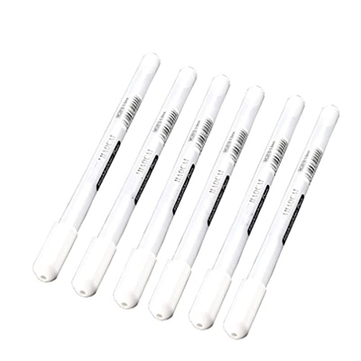 Bolígrafos de Gel Blanco 10 Piezas 0,8mm Bolígrafos de Punta Fina de Bosquejo de Subrayar, Bolígrafos para la Artistas Papeles Oscuros Resalte Suminis