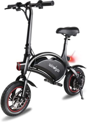 Bicicleta Eléctrica Plegable, Windgoo B3 250W 12 Pulgadas Bici Electrica 36V 6AH Frenos de Disco Doble para Adolescentes y Adultos
