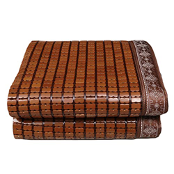 Colchón Ratán Colchonetas Frescas para Dormir Liso Lavable Duradero Estera Cama Bambú para Dormitorio Cama Estudiante,Brown-150 * 195CM precio