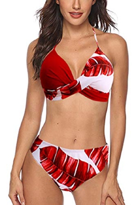 UMIPUBO, Traje de baño Dividido para Mujer, Conjuntos de Bikinis, Conjunto de Bikini Triangular de Dos Piezas, Traje de baño Push up, Traje de baño Es