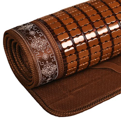 Ropa Cama Verano Almohadilla Refrescante para Dormir Plegable a Doble Cara Colchón Seda Hielo para Familia Escuela Cama Doble Individual,Brown-180 * 2 en oferta
