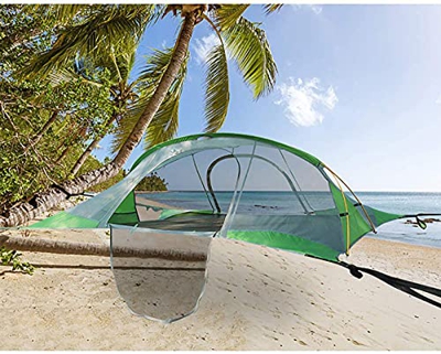 Tienda de campaña con Hamaca, Cama Tipo Mochila para 1-2 Personas con Correa de árbol, Ligera, Resistente al Agua, Senderismo, Patio Trasero al Aire L