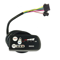 wisoolkic Pantalla de bicicleta eléctrica LED LCD Tornillos desmontables Pantalla de conector de 2 pines Reemplazo de componentes de ciclismo Suminist características