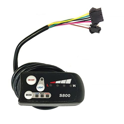 wisoolkic Pantalla de bicicleta eléctrica LED LCD Tornillos desmontables Pantalla de conector de 2 pines Reemplazo de componentes de ciclismo Suminist