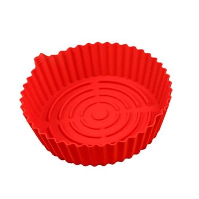 woyufen Olla de Silicona de fácil Limpieza para freidora de Aire,Olla de Silicona para freidora de Aire Reutilizable - Revestimiento de Silicona para 