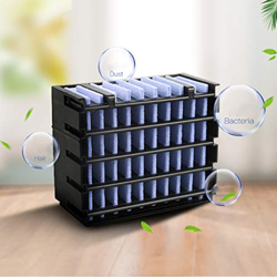 Aire Acondicionado Portatil Ventilador de Aire Acondicionado portátil, USB Mini refrigerador de Aire, Ventilador pequeño, luz Nocturna Colorida, funci características