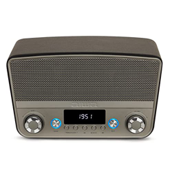 Aiwa BSTU-750BK - Altavoz Compacto Estilo Vintage (Activo, estéreo, 50W RMS, Bluetooth, Entrada óptica, USB, HDMI-ARC, RCA, FM y Entrada 6.3mm y 3.5 m precio