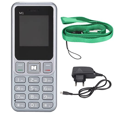 ciciglow Teléfono Móvil Desbloqueado M1, Pantalla de 1,44 Pulgadas, Teléfono Móvil 2G para Personas Mayores, Compatible con hasta 16 GB, Tarjeta Dual,
