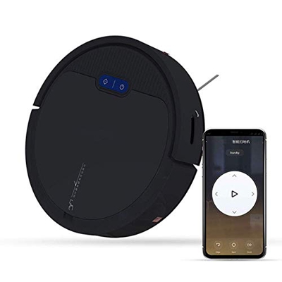 Samnuerly Máquina limpiadora de Barrido Perezoso, aspiradora portátil de Carga automática, recogedor de Polvo Delgado, autoinducción Inteligente, trap