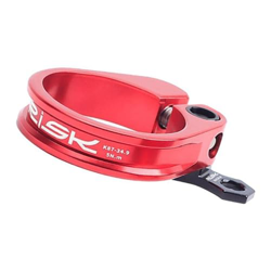 Harilla Abrazadera Sillín de Clip de Soporte de Manguera Tornillo Fijo, Rojo 34.9mm en oferta