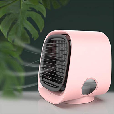 Aire Acondicionado Portatil Mini enfriador de aire, aire acondicionado portátil 3 en 1 ventiladores de enfriamiento de espacio personal, humidificador