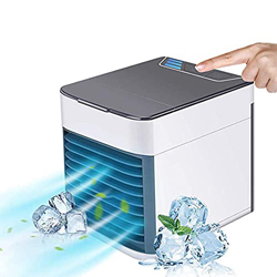 Aire Acondicionado Portatil 3 en 1 enfriador de aire, mini acondicionador personal portátil sin fugas de agua 3 Velocidad del ventilador USB Evaporati características