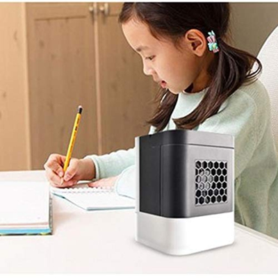 Aire Acondicionado Portatil Enfriador de Aire en Miniatura portátil,USB Ventilador de Aire Acondicionado Mudo, máquina de aromaterapia con Aerosol, 13