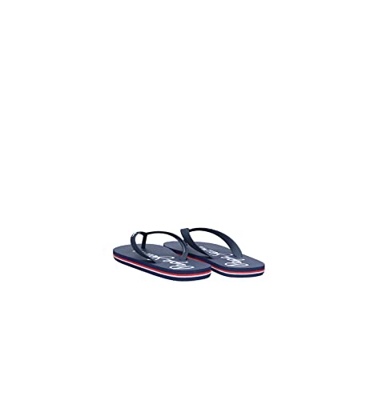 Pepe Jeans Bay Beach Brand M, Chanclas Hombre, Azul Marino, 45 EU