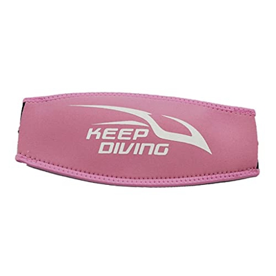Yajuyi Pink Comfort Neoprene Diving Mask Correa Cover Long Hair & Head