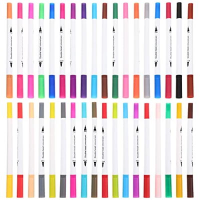 FAVOMOTO 1 Juego de Bolígrafos de Pintura Acrílica Marcadores de Pintura Dual de Punta de Altura de Agua para Colorear para Colorear Álbumes de Recort