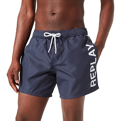 REPLAY LM1098.000.82972R Baador para Hombre, 085 Blue, M