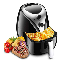 1400W Electric Fryer 5L Air Fryer Fully Automatic Electric Fryer Household Intelligent No Oil Fumes High Capacity Electric Fryer Black precio