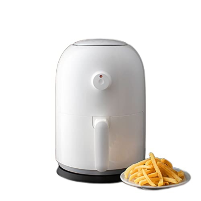 Freidora de aire blanca para el hogar, sin aceite, inteligente, de gran capacidad, freidora eléctrica, máquina para hornear para la familia, cocinar, 