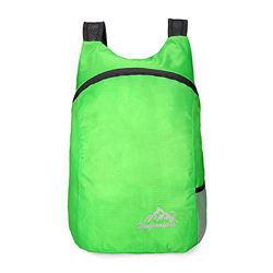 NC 20L Mochila ligera plegable resistente al agua, mochila de viaje, mochila plegable para camping, bolsa al aire libre, color verde precio