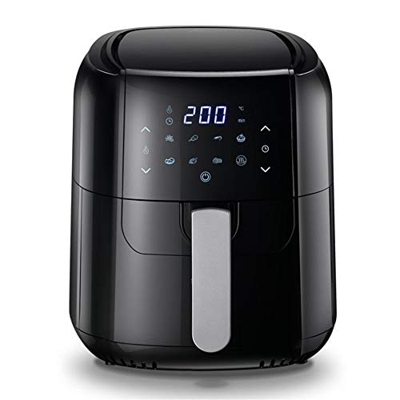 Air Fryer 6L Large Capacity Air Fryer Digital Touch Screen Deep Fryers with Precise Time Setting 1400W Multifunctional Nonstick Basket Air Fryers