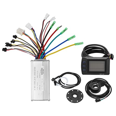 BuyWeek Kit de Controlador de Motor de Bicicleta eléctrica, 36V 48V 500W 22A Controlador de Velocidad de Motor de Bicicleta eléctrica OMT-M3 Kit de co